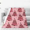 Custom Merry Christmas Wallpaper Blanket 3D Printed Soft Flannel Fleece Warm Throw Blankets For Office Bedroom Sofa Quilt