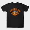 Men Black Print T-shirt Night Ranger No-Cut Transfer Paper Print Cotton Tshirt