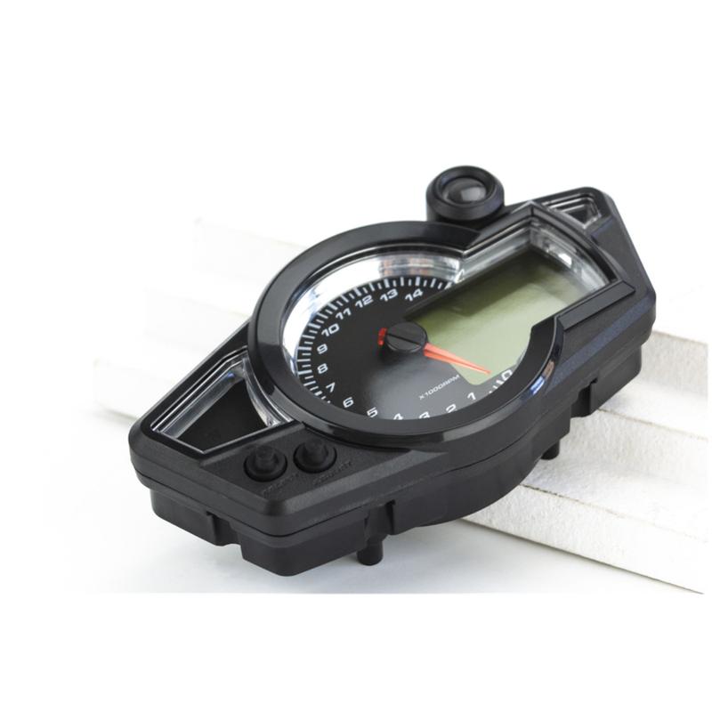 Universal LCD Digital Motorcycle Odometer Speedometer Meter Instrument Adjustable MAX 199KM/H 14000 RPM For 2,4 Cylinder