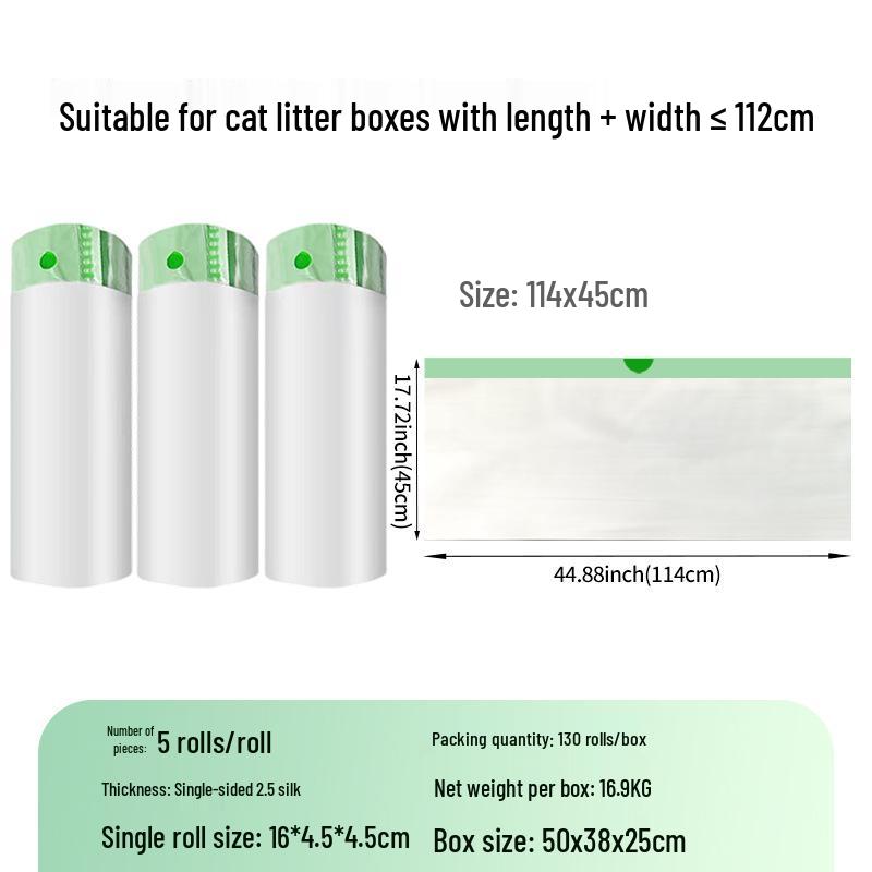 Katzenstreubeutel mit Kordelzug: Dicke, große und leicht zu reinigende Kotbeutel mit Schaufel für Katzentoiletten