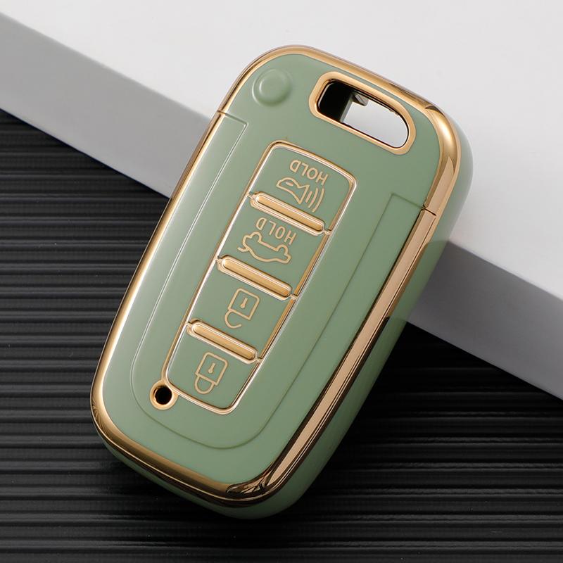 3/4 Buttons Car Key Case Cover Shell Fob For Kia Hyundai Equus Optima K5 Forte Opirus Rohens Ix35 Soul Sorento Mohave Borrego