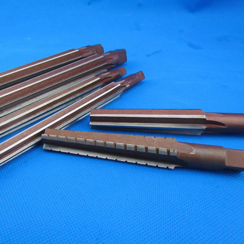 Mo's Taper Reamer Set: Sizes 1-6, Rough & Fine Reamers, Straight Shank, Hand Drill Bushing Reamer