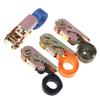 1M Cargo Ratchet Strap With Metal Buckle Adjustable Secure Tie-Down Tensioner Freight Car Fixed Tightener Rope For Luggage Goods