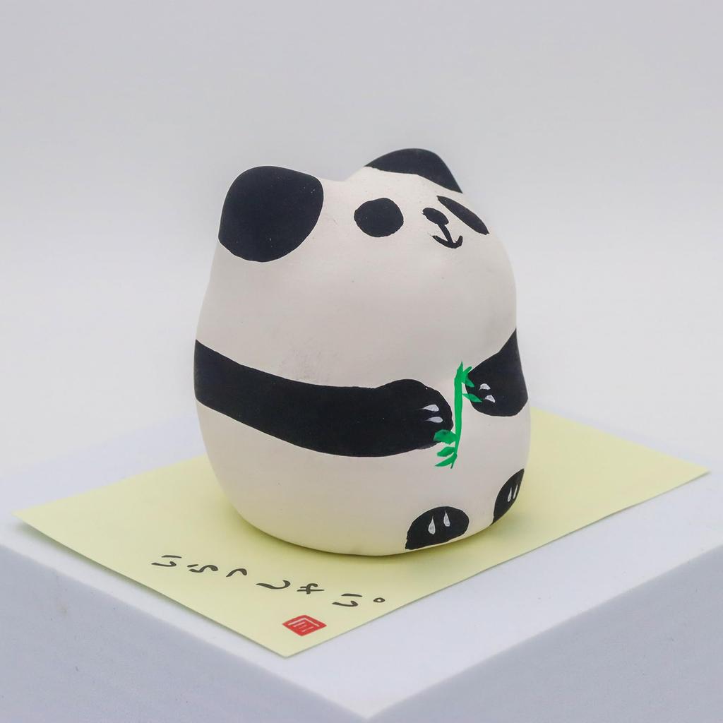 Craftsman House Hokkori Panda Made In Japan (Welcome Fortune) Object,