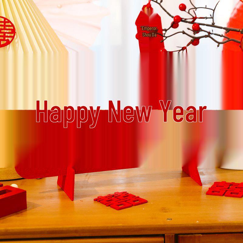 3D Double Happiness Wedding Ornament for Room, Bedroom, or Engagement Table Decoration Wedding Double Happiness Ornament