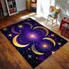 Moon Rug, Moon Decor Rug, Flower Area Rug Sky Rug Living Room Rug, Moon and Rose Moon Art Rug Minimalist Rug Moon Bohemian Rug