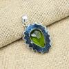 Attractive Peridot Gemstone Handmade Pendant 925 Sterling Silver Jewelry