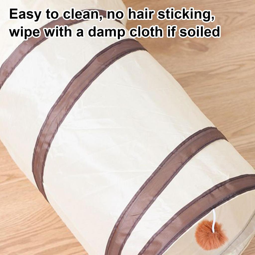 Cat Tunnel 3-Way Kitten Tunnel Tube Cat Toys Pet Supplies with Peek Hole Ball for Indoor Kitten Small Animal Rabbit Boredom