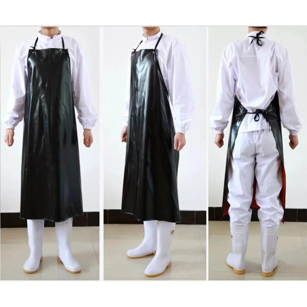 Waterproof PVC Apron Thickened Catering Work Clothes Reusable Kitchen Cooking Apron  Men Women