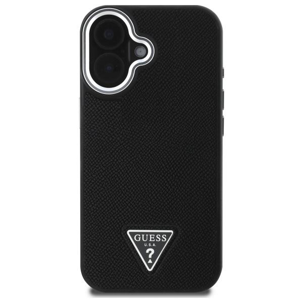 Guess Guhmp16Mpgtspsk Iphone 16 Plus     6.7 Czarny/Black Hardcase Grained Triangle Magsafe