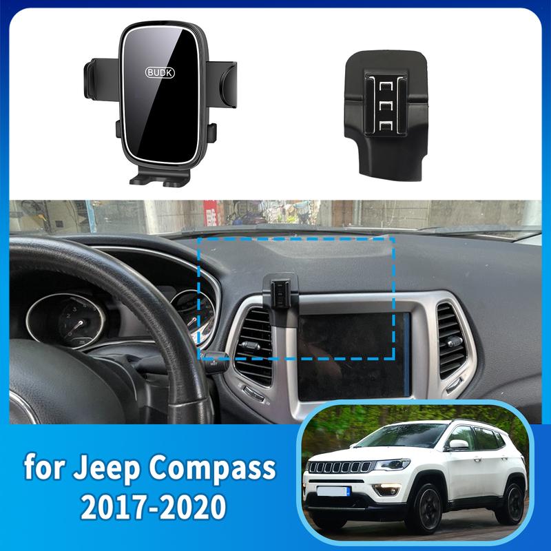 Car Mobile Phone Holder Accessories for Jeep Compass 2017~ GPS Bracket Navigation Stand Auto