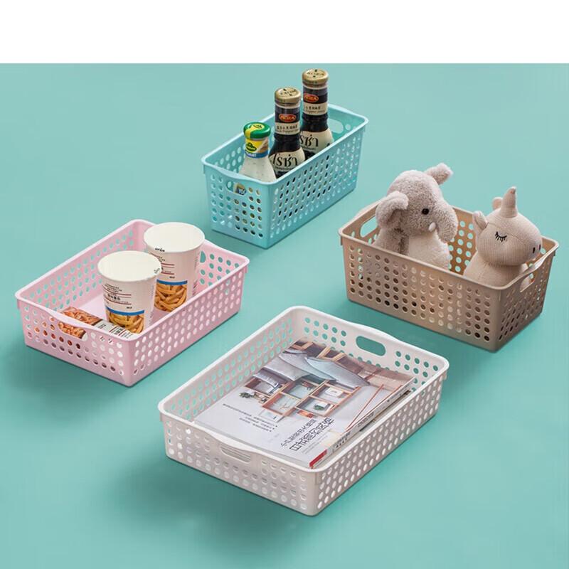 Camellia Polka Dot Plastic Storage Basket
