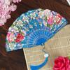 1 Set Folding Hand Fan Lightweight Elegant Exquisite Floral Pattern Decorative Folding Fan Wedding Party Supply