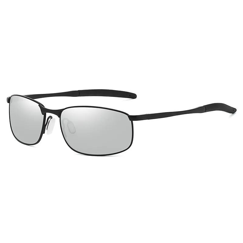 Men'S Riding Windproof Metal Polarized Sunglasses Uv400 Sun Protection Outdoor Driving Street Photography Shades Glasses