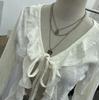 Post-Apocalyptic Style Ruffled Tie-Up Ripped Cardigan, Long-Sleeve Outer Layer