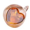 Heart Love Shaped Double Wall Glass Coffee Mug Heat-resistant High Borosilicate Glass Cup Milk Mugs Drinkware Cup For Lover Gift