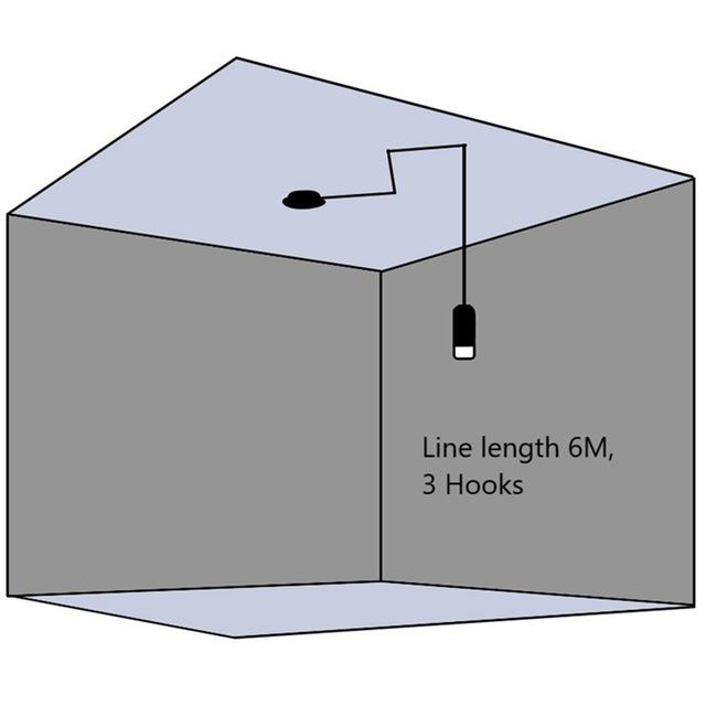 Lămpi Suspendate LED G9 Artă Fier Industrial Linie Lungă Aplice de Perete Negru Minimalist Montat Agățat Dormitor Living Decorare