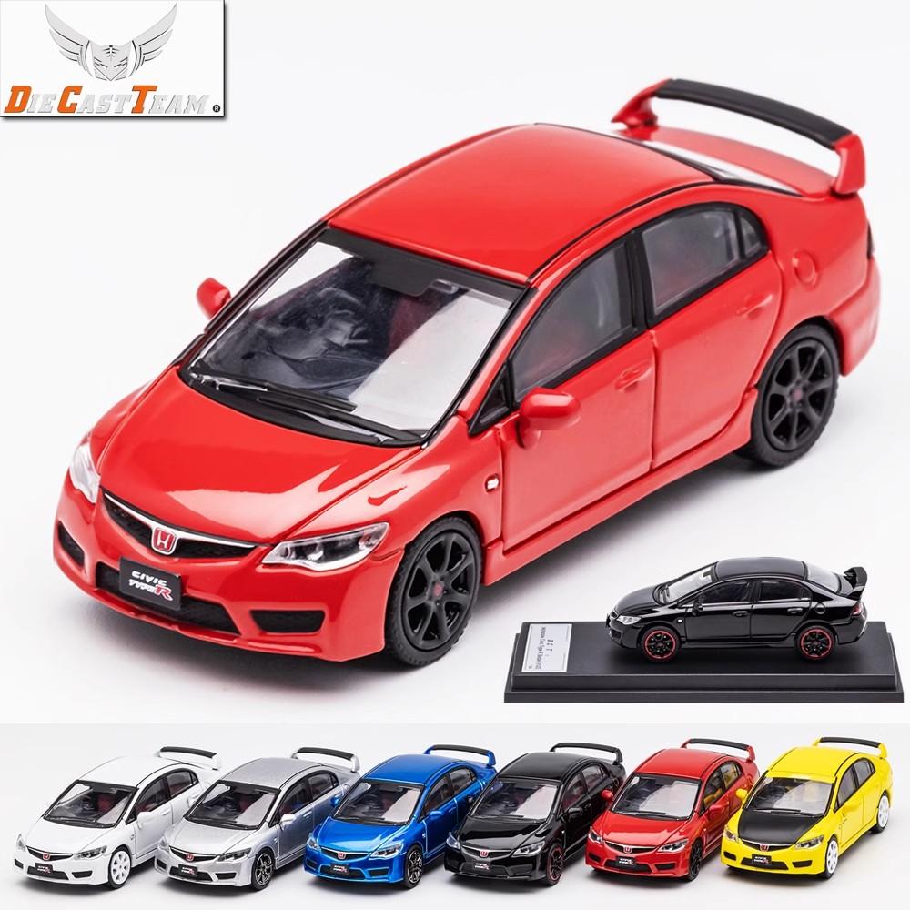 DCT 1/64 FD2 Model 8th Generation Honda Civic Type R Car Alloy Motor Vehicle Diecast Metal Model Kids Xmas Gift Toys for Boys
