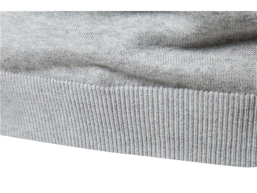 Men's Striped Knit Pullover Sweater - Youth Style, Round Neck, Spring/Autumn Wear