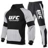 Mens Womens Casual Hooded Sweatshirt Set With Contrast Shoulder Print Cotton Blend Outfit Winter Wear