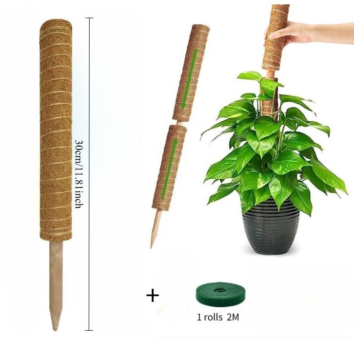 Bendable Moss Pole  Plants Climbing Support Extension Pole Monstera Palm Vines Soporte Stakes Garden Potted Plant Accessories