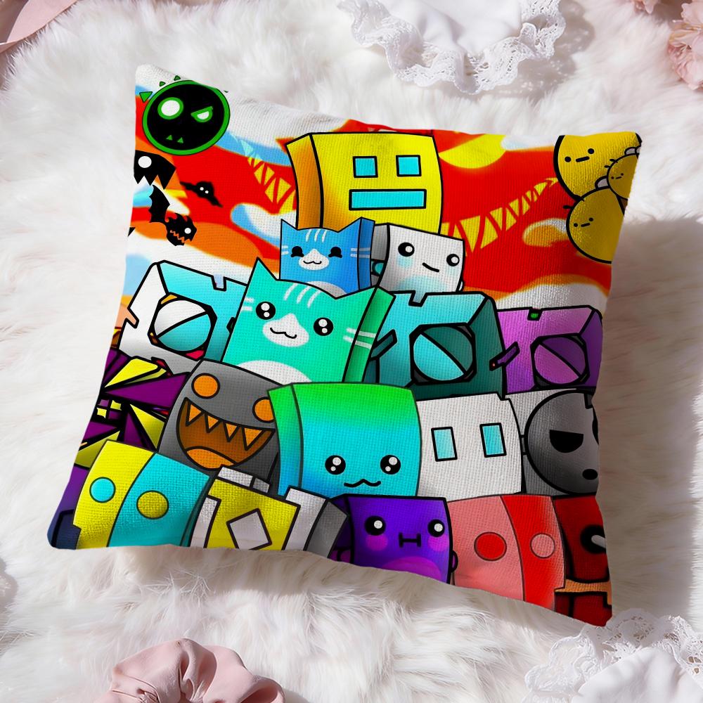 G-Geometry DashS Video Cushion Cover Premium Comfort Reversible Pillow Cove -Two In One Design for Any Room & Car Interior