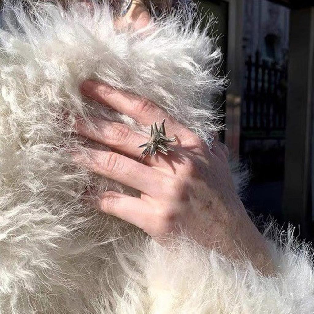 Adjustable Tassel Design Metal Ring Modern Fringe Design Metal Rings for Personalized Fashion Comfortable Wear Rings