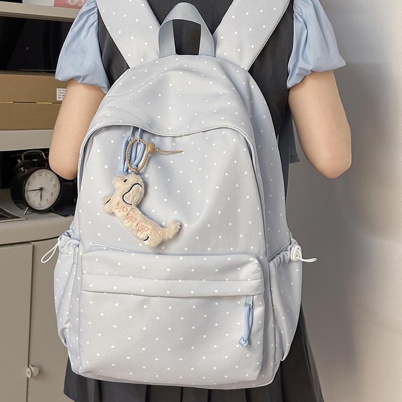 Point Print Student Schoolbag Women's Backpack