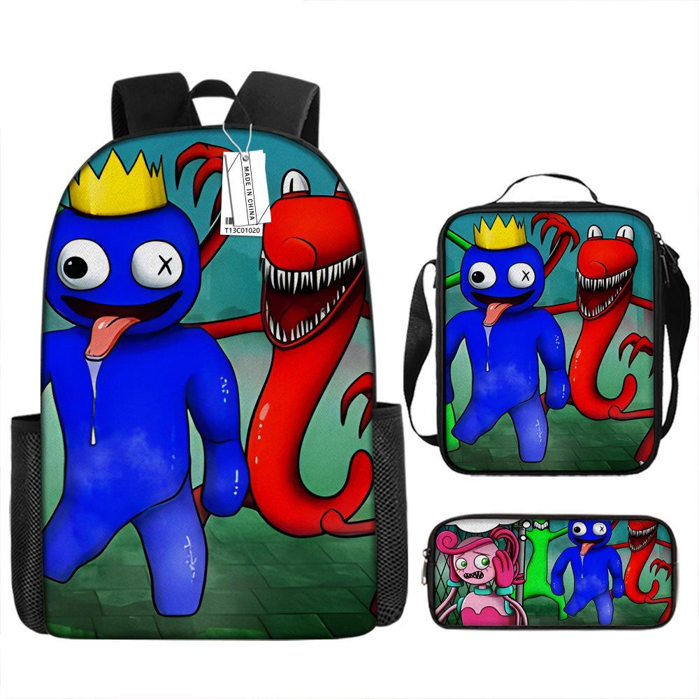 Rainbow Friends Animation Middle School Student Schoolbag Cartoon Primary School Student Backpack Burden Reduction Design