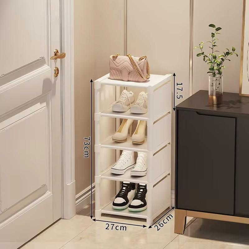Shoe Rack Multi-layer Storage Rack Household Simple Door Entrance Indoor Dormitory Space Saving Small Apartment Shoe Cabinet
