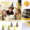 Birthday Party Hats with Pom Poms for Adults and Kids, Birthday Theme Party Decoration Supplies