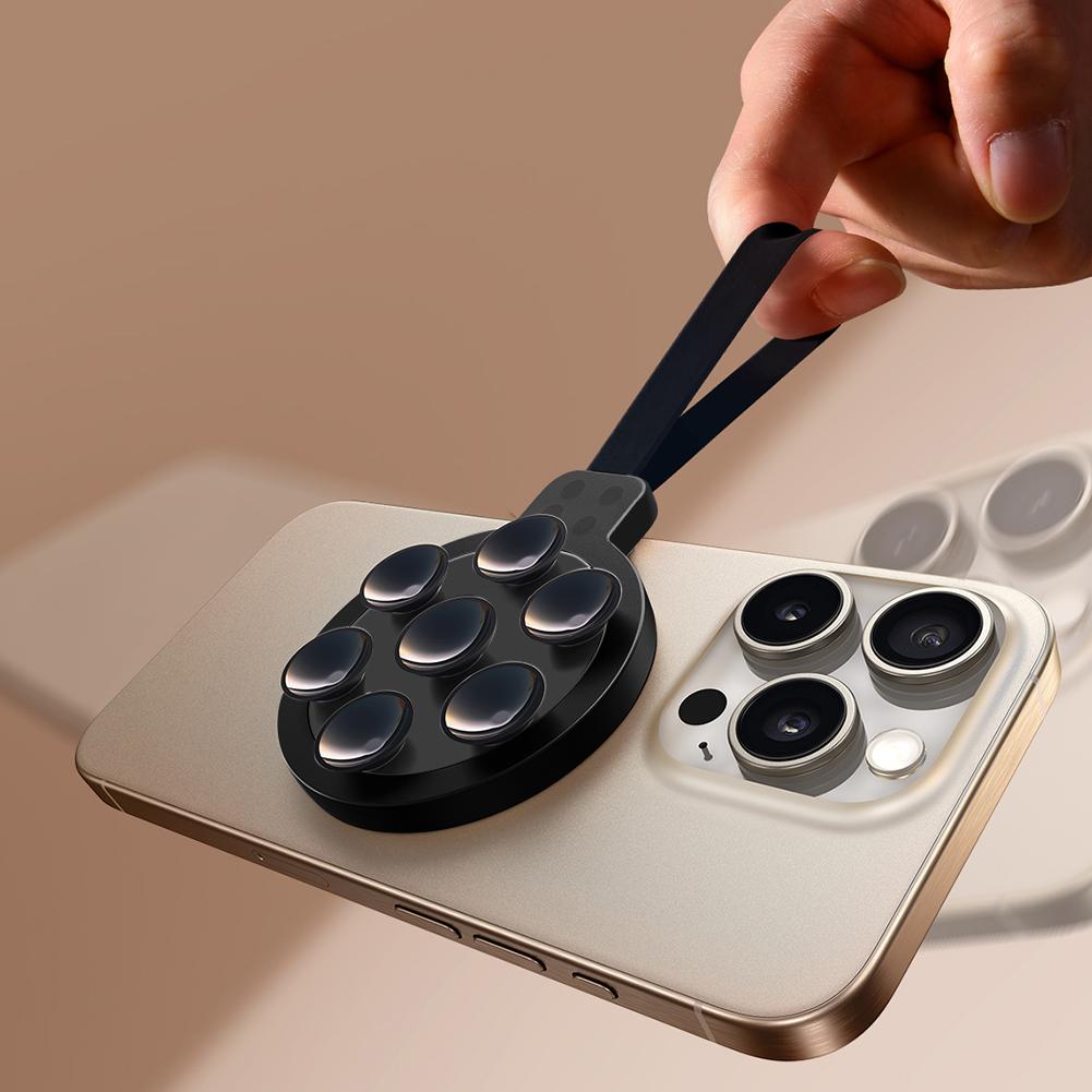 Magnetic Suction Cup Phone Mount for TikTok Videos and Selfies Silicone Suction Phone Case Grip Holder Stand for iPhone 15 Pro