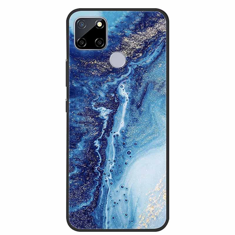 Für Realme C25 Hülle Marmor Silikon TPU Weiche Abdeckung Handyhülle Für OPPO Realme C25S C25 S Funda Stoßfest Coque RMX3191 Capa