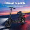 Elektroroller mit Sitz - 500W Motor - Maximale Reichweite 64km - Geschwindigkeit 35 km/h - 20,8 Ah - Zwei 14"-Räder