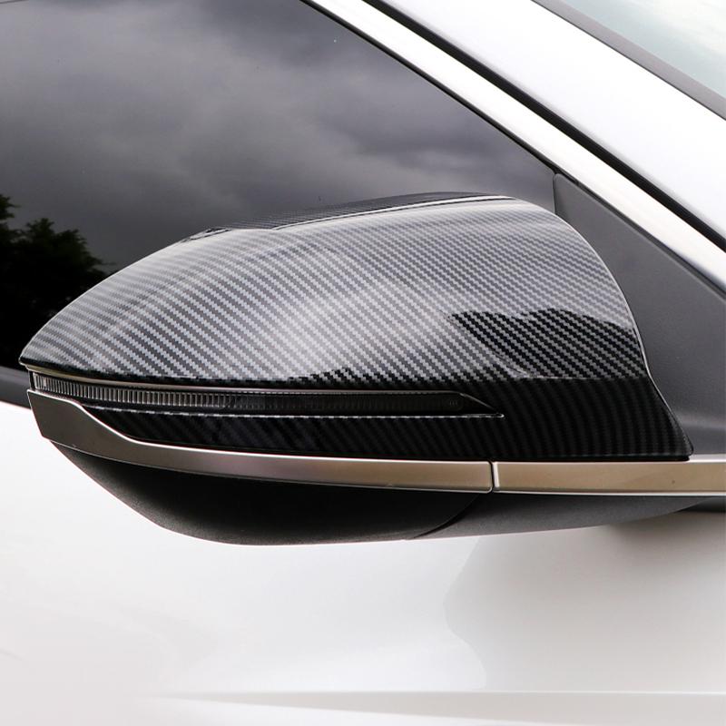 For Hyundai Tucson NX4 2024 Hybrid N Line ABS Carbon Car Side Rearview Mirror Cap Cover Shell Trim Case Stickers