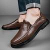 Business Office Formal Leather Shoes Mens Casual Genuine Leather Men Social Loafers Moccasins Comfortable Outdoor Driving Shoes