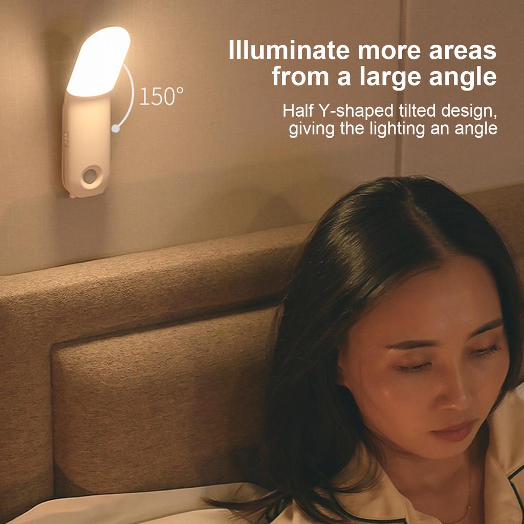 LED Night Light Touch Control Cabinet Light with 3 Color Temperature Stepless Dimming Wardrobe Light 270 Degrees Rotatable Reading Light with Hook St