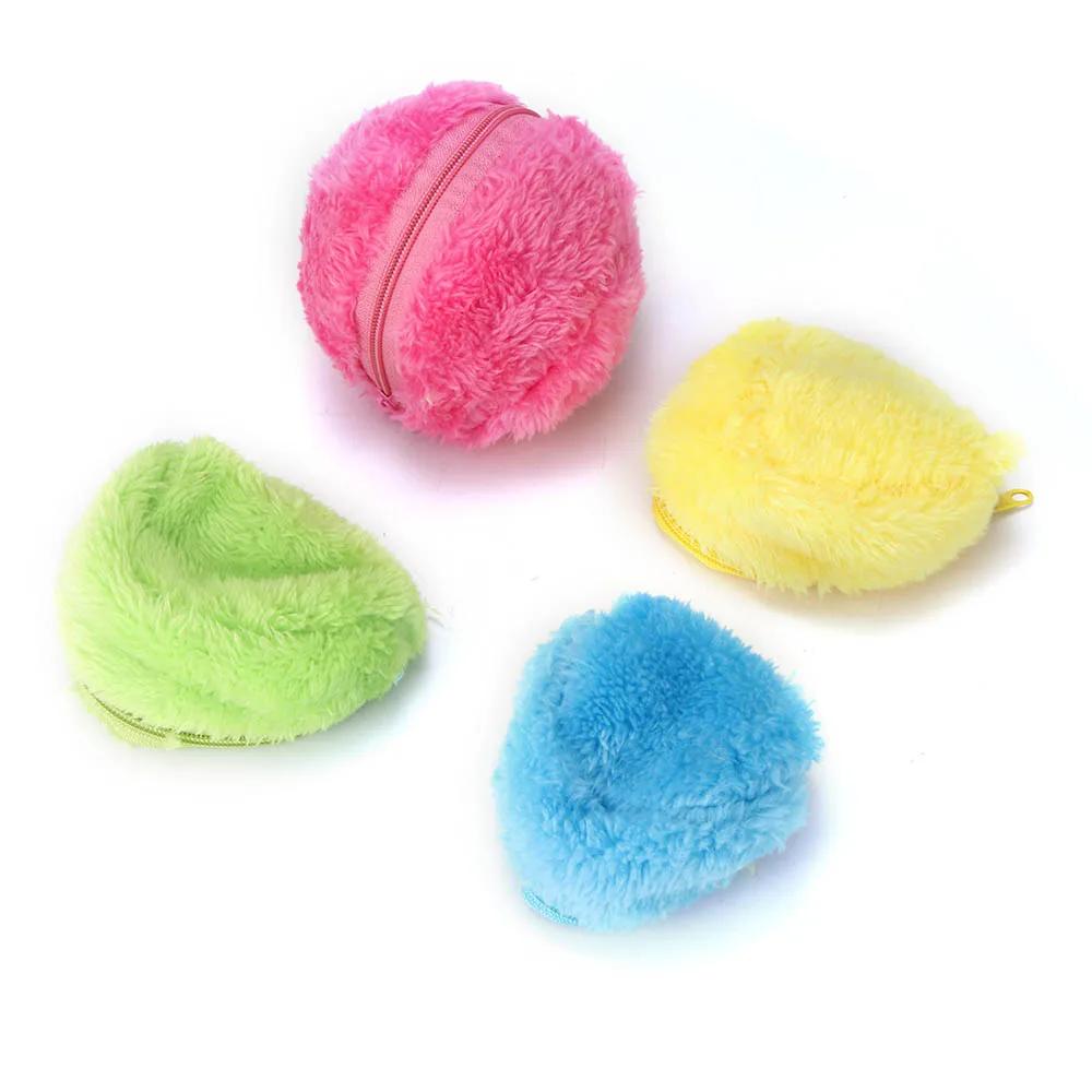 

4шт интерактивная автоматическая катящаяся игрушка магический шар – веселый и увлекательный твердый катящийся шар для кошек, котят и домашних животных разноцветный