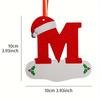 26 Letters Christmas Pendant Alphabet Ornaments Xmas Tree Hanging Decor 2026 Home Party Navidad New Gift Accessory