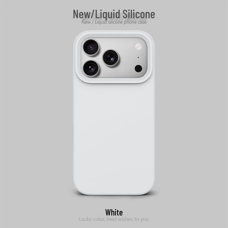Funda de Silicona con Agujero Grande para Apple 17 Pro Max: Bolsa de aire a prueba de caídas, Protectora, Diseño simple