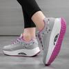 Женские повседневные кроссовки с увеличением высоты, летние дышащие клинья, платформа, обувь для аэробики, женская повседневная обувь, кроссовки на платформе