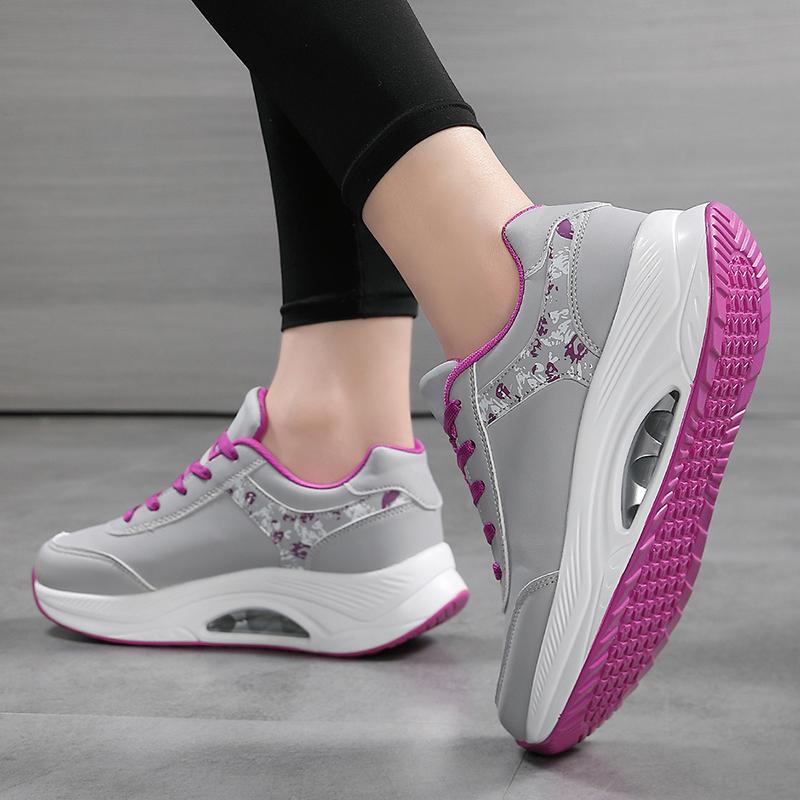 Fashion Women Casual Sneakers Height Increasing Summer Breathable Wedges Platform Aerobics Shoes Woman Casual Shoes Platform Sneakers