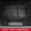 LUCKEASY Right Drive for Zeekr 7X RWD 2026 2025 (Not Fit AWD) All -Weather Floor Mats Seat Back Protector Storage Tray Black