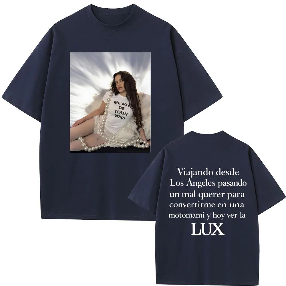 

Singer Rosalia Lux Me Vov De Tour 2026 Tshirt Oversized Streetwear Unisex Unisex Women Fashion Casual Hip Hop Short Sleeve T Shirt 4XL