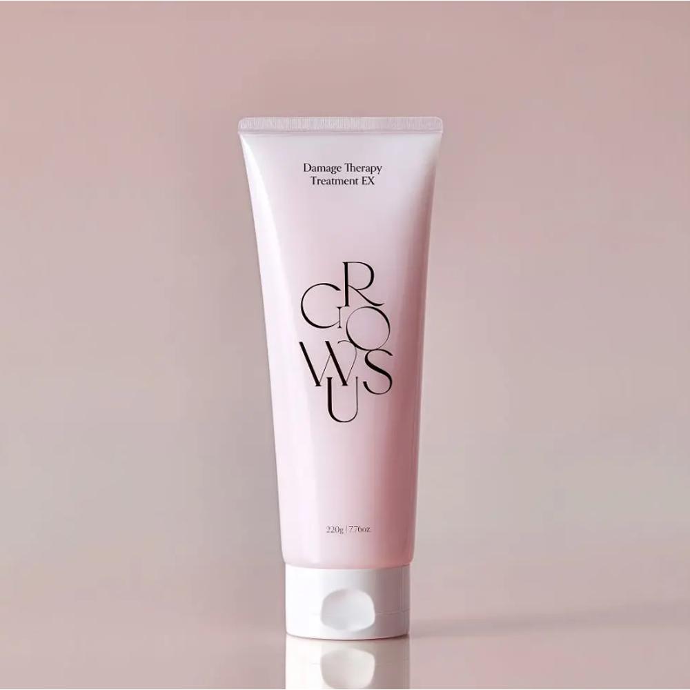 GROWUS Damage Therapy Treatment EX 220g (2pcs) – Intensive Repair, Damage Care, Silky Shine, Korean