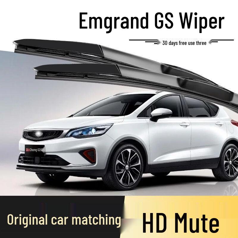 Frameless Silent Wiper Blade Rubber Strip for Geely Emgrand GS 16-22 Models Single Pair for Geely Emgrand GS 2016-2022