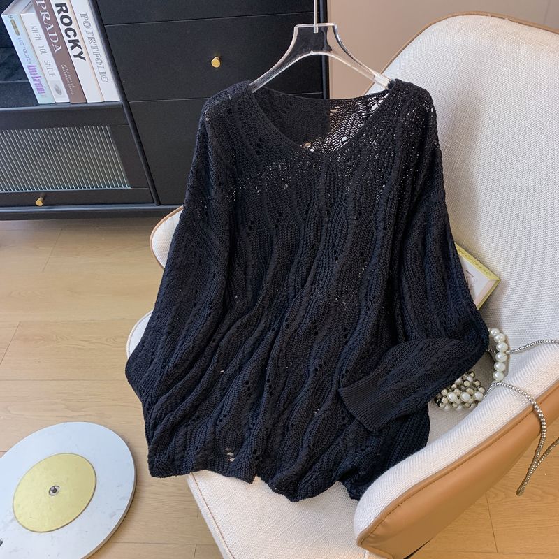 Sweter damski Pogrubiony Pulower Ciepły Dzianinowy Sznurowany Elastyczny Z Długim Rękawem Oversize Swetry