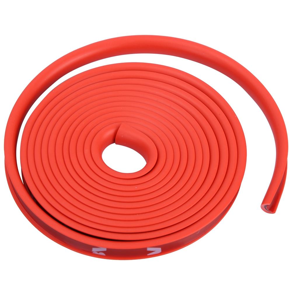 Waterproof Anti collision Rubber Protection Cover Strip for Xiaomi Electric Scooter(Red)