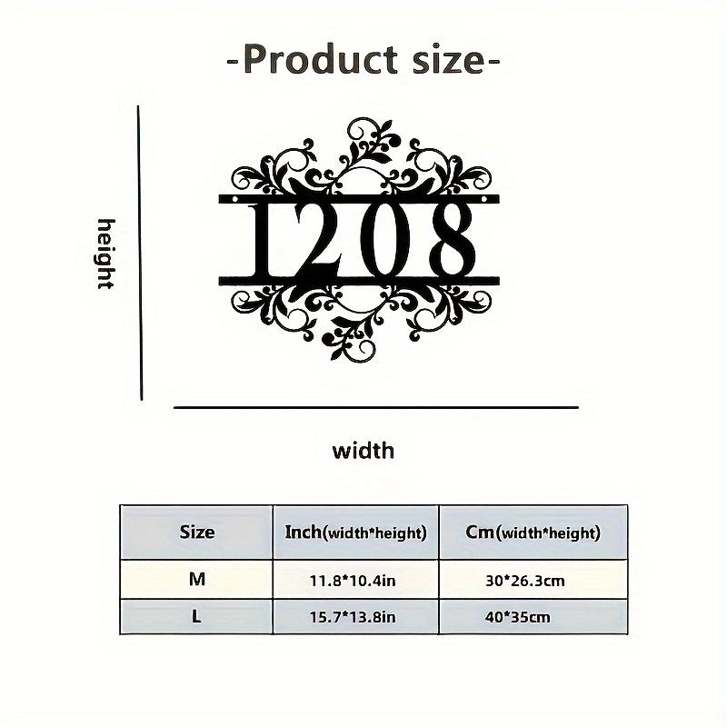 

Personalized Boho Metal Address Sign, House Number Wall Art, Porch Decor, Custom Sculpture M