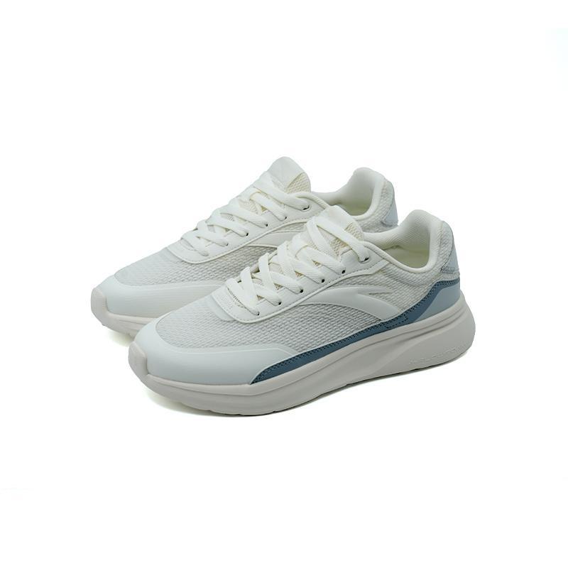 Anta Men Walker GZ Minimalist Comfortable Non-slip Wear-resistant Low-top Lifestyle Casual Shoes White Blue 112438817S-3